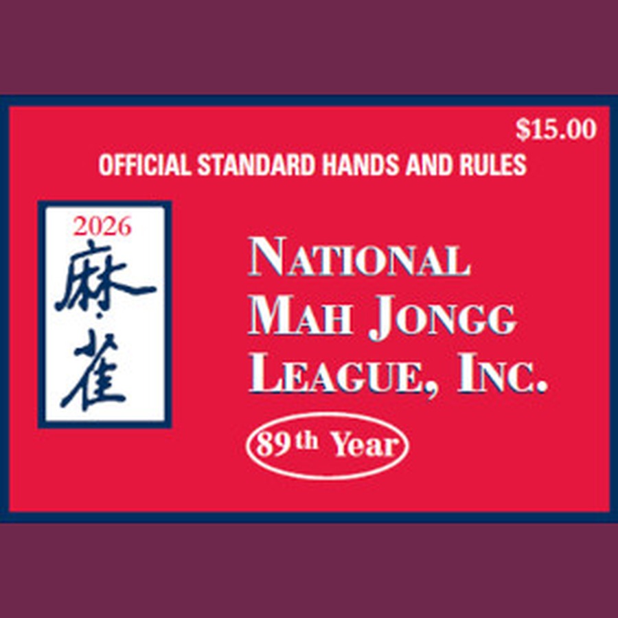 Official National Mah Jongg League 2026 hand and rules card